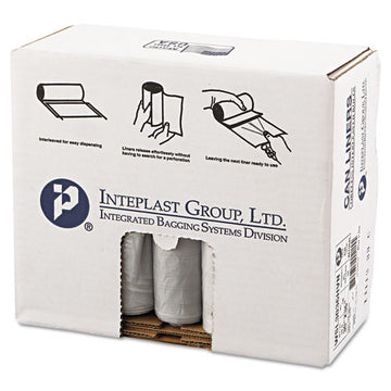 Inteplast Group Low-density Commercial Can Liners, 30 Gal, 0.58 Mil, 30" X 36", Clear, 250-carton freeshipping - TVN Wholesale